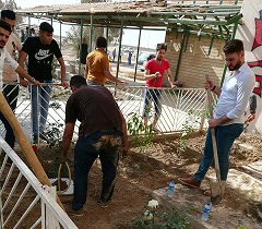 حملة طلبة كليتنا التطوعية لزراعة حديقة الكلية