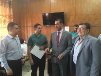 اداء اختبار الحاسوب والانكليزي في كليتنا