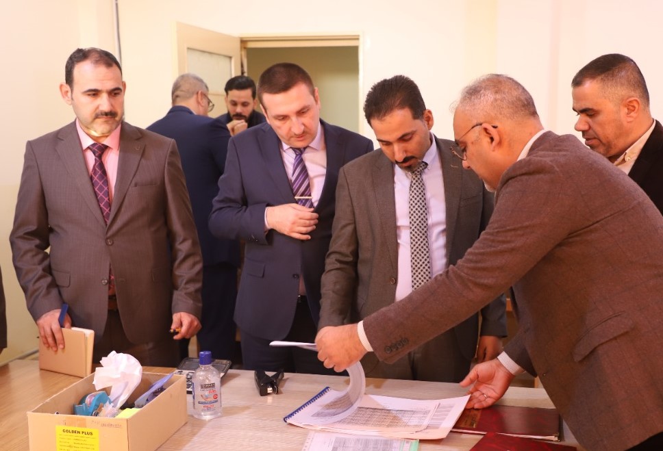 اللجنة الوزارية للوقوف مع المسيرة التعليمية والمختبرية في قسم أنظمة شبكات الحاسوب