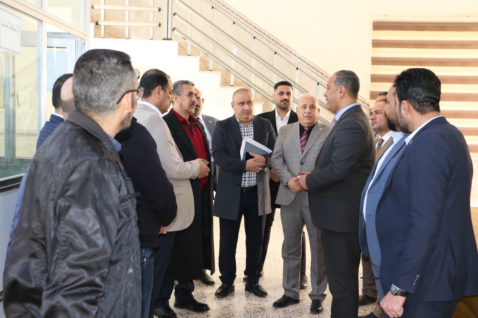 رئيس جامعة الانبار يتابع ميدانياً سير الامتحانات النهائية للكوس الاول للعام 2023ـ 2024