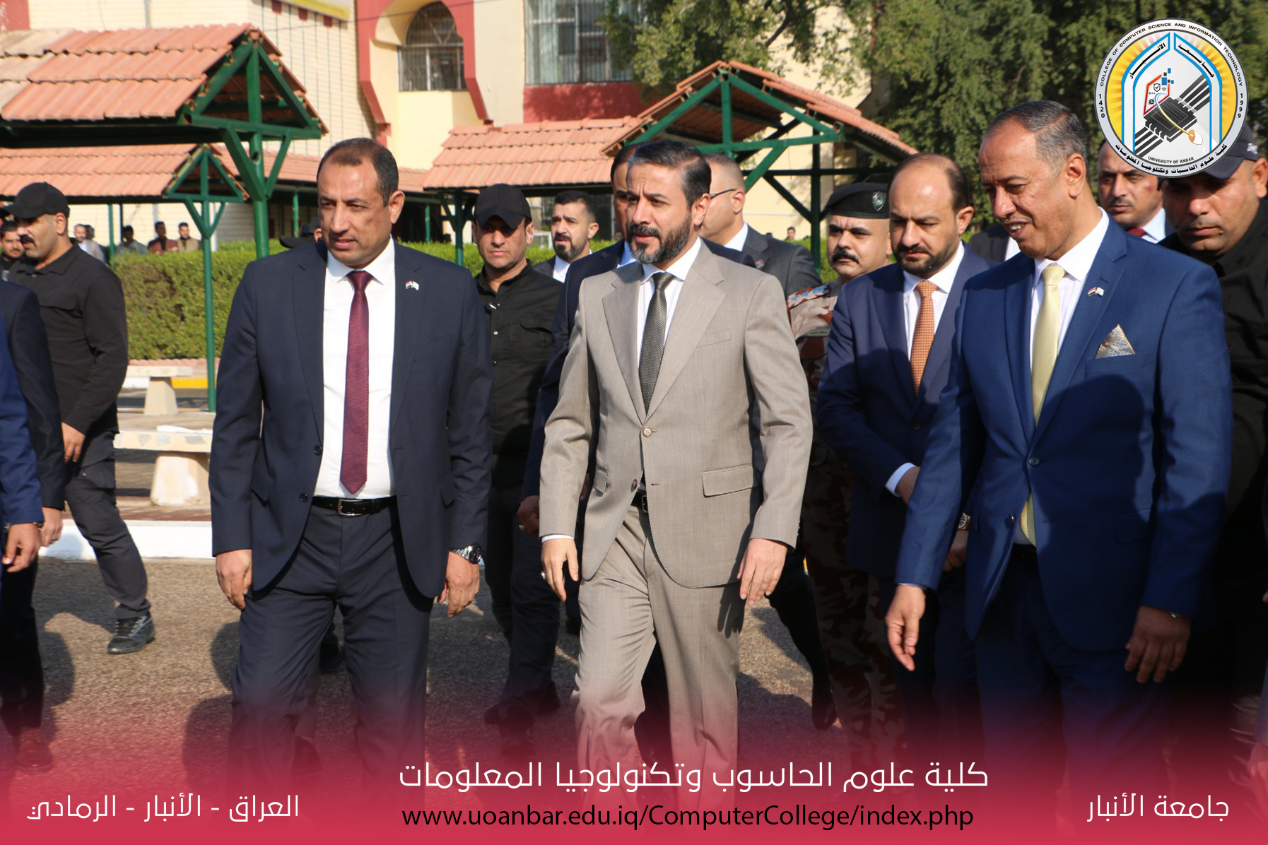 معالي وزير التعليم العالي والبحث العلمي يضع حجر الأساس لبناية القاعات الدراسية والمختبرات في الكلية