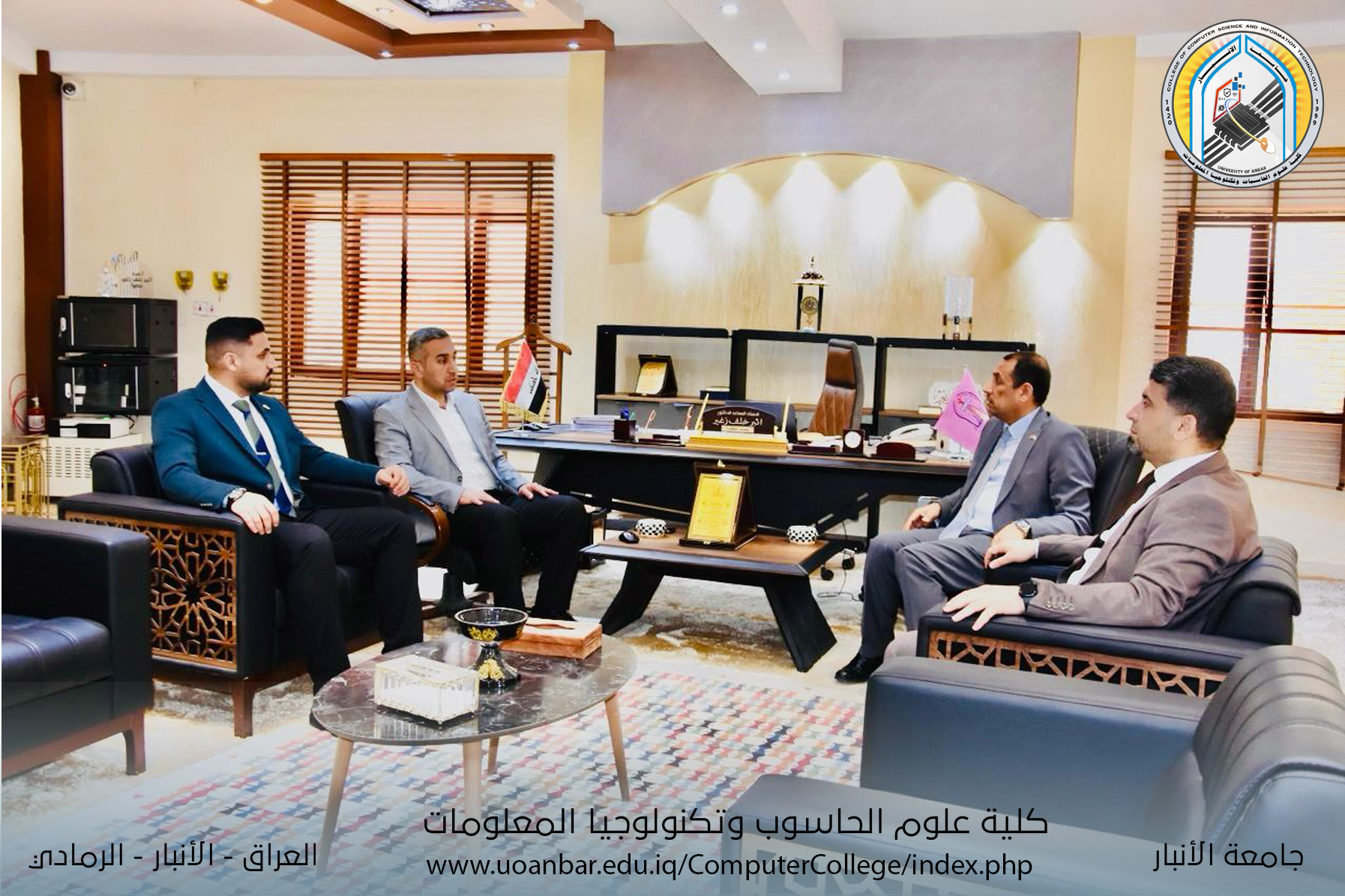 وفد كلية علوم الحاسوب وتكنولوجيا المعلومات يزور كلية الصيدلة _ جامعة الانبار