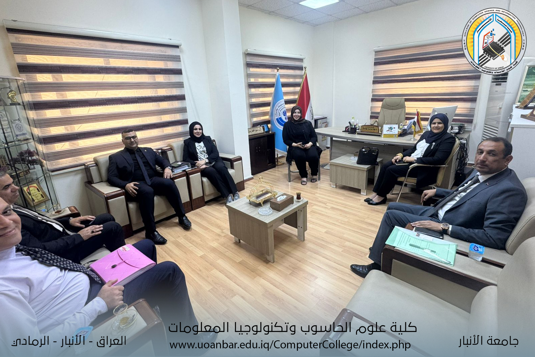 زيارة اللجنة الوزارية المكلفة بتقييم الواقع العلمي والأكاديمي في كليات تكنولوجيا المعلومات (بغداد، واسط، الانبار)