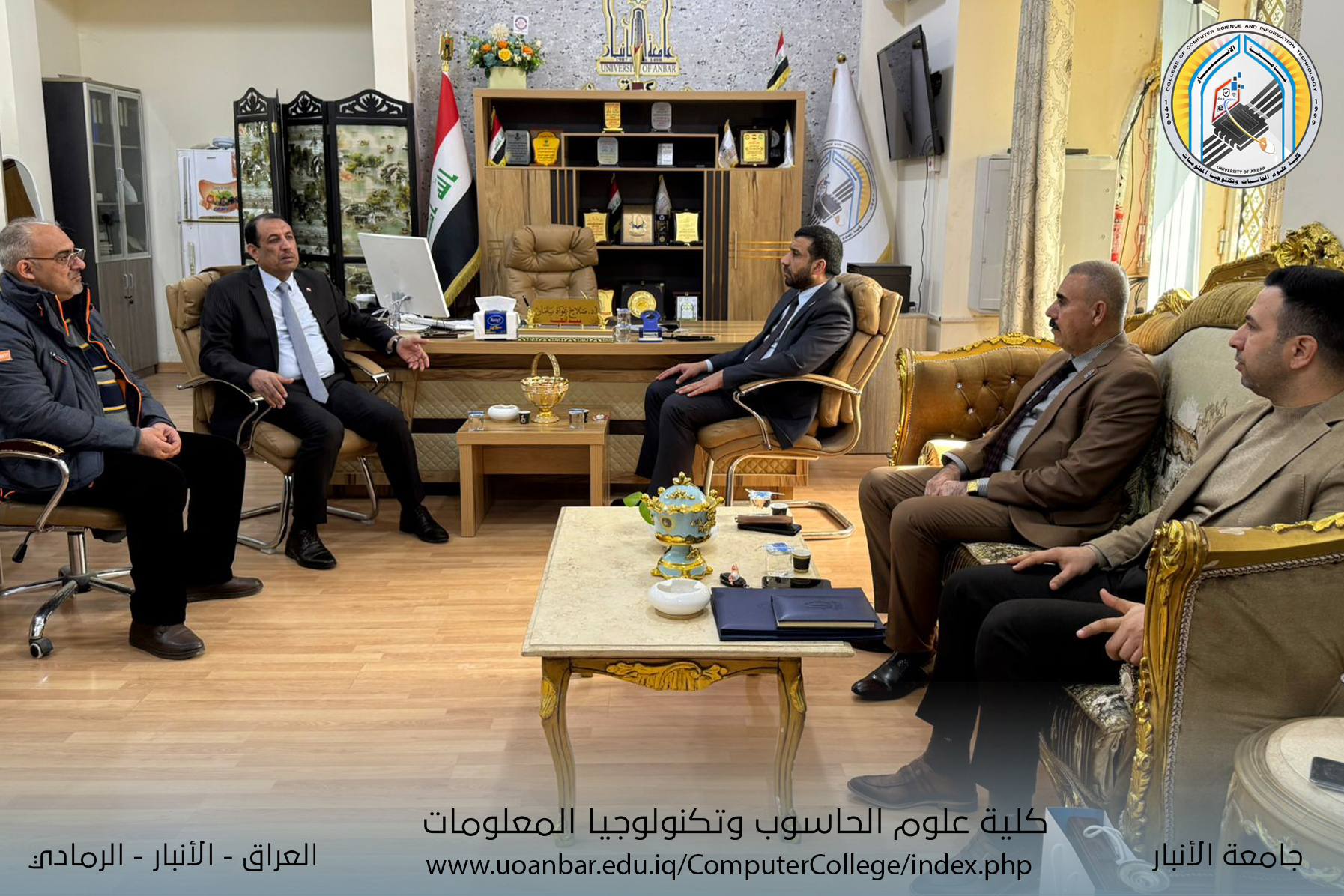 التعاون المشترك بين كلية العلوم في جامعة المعارف وكلية علوم الحاسوب وتكنولوجيا المعلومات في جامعة الانبار.