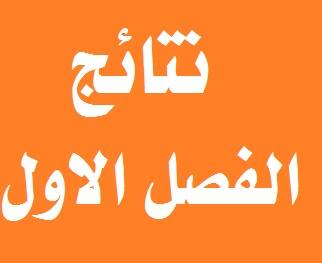 نتائج الفصل الاول